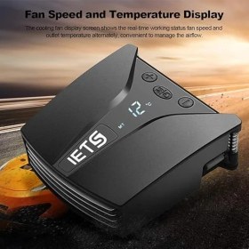 Resim Yenibağ Iets Dijital Göstergeli Notebook Soğutucu Vakumlu Fan Hız Ayarlı Yeni Nesil 