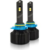 Resim Samdoo 9006/hb4 Led Far Ampulü, Ip67 Su Geçirmez, 3000k/4300k/6000k Renk Sıcaklığı, 40000lm Parlaklık, 200w Güç, 2 Adet Gri 