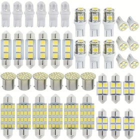 Resim 42 Parça T10 Otomobil İç Aydınlatma LED Işıklar Kombinasyon Seti, Genişlik Lambası ve Çift Uçlu Okuma Işığı 