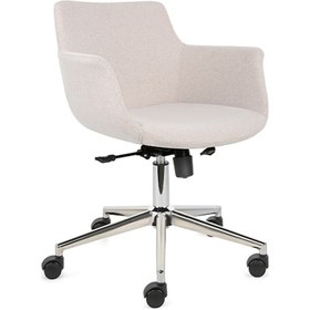Resim Uzay Ofis Tomris Çalışma Sandalyesi - Krem Krem 