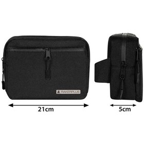 Resim Rakerplus Siyah Unisex Minimal 21x15x5 Cm Bel Ve Göğüs Çantası Natural 