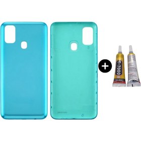 Resim Teknik Evim Samsung M21 SM-M215 Uyumlu Arka Pil Kapağı Yeşil + B7000 