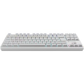 Resim Gamebooster Gb-g23w Enıgma Tkl Raınbow Aydınlatmalı Red Swıtch Mekanik Beyaz Oyun Klavyesi 