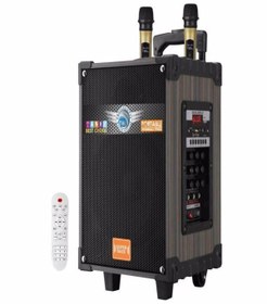 Resim ULTRATEKNO Lt-912 Süper Bass Şarjlı Çift Mikrofonlu Hoparlör Karaoke Sistemi 100w Taşınabilir Parti Box 