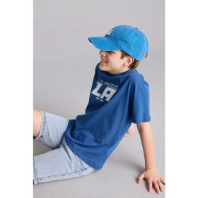 Resim DeFacto New Regular Fit Bisiklet Yaka Baskılı Kısa Kollu Tişört Erkek Çocuk H4336A826HS 