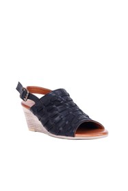 Resim Bueno Shoes Siyah Khv-bej Deri Kadın Dolgu Topuklu Sandalet 01wq7907 