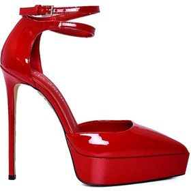 Resim Sofia Baldi Uruk Kırmızı Rugan Kadın Platform 