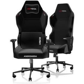 Resim Exvega Andromeda 2024 Dokuma Kumaş Masajlı Profesyonel Oyuncu Koltuğu Siyah 