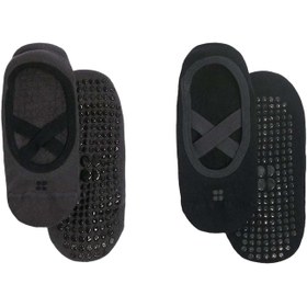 Resim Sweaty Betty Ballet Gripper Socks 2 Pack Kadın Siyah Çorap 