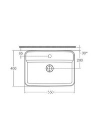 Resim Isvea Infinity Tezgah Üstü Lavabo 55 CM 