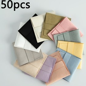 Resim 50 adet 8.0X8.0cm Mikrofiber Takı Paketleme Hediye Çantaları Zarf Çantaları Kadife Takı Çantaları Kolye Yüzük Küpe Bilezik Hediye Çantaları Parti Doğum Günü Misafir Şeker Çantaları Toptan 