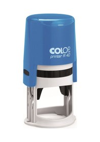 Resim Colop R40 Yuvarlak Mavi Kasa Siyah Keçe - 40 MM 