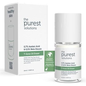 Resim The Purest Solutions T-Zone Oil Eraser 0,7 Azelaic Acid & 0,5 Beta Glucan 10 ml 