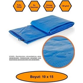 Resim Ebatlı Branda. 10x15 Çadır 140 Gr/m2 Su Geçirmez Kamyon Saman İnşaat Gölgeeme Çadırı 