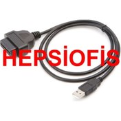Resim Obd2 Usb Portu Test Arıza Silme Kablosu 