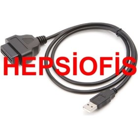 Resim Obd2 Usb Portu Test Arıza Silme Kablosu 