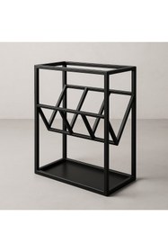 Resim df doffo.com.tr creative furniture designs Metal Dergilik Profil Gazetelik Siyah Metal Dergi Tutucu 