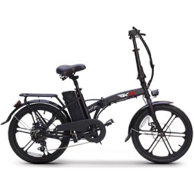 Resim RKS Mx25 Pro Katlanabilir Elektrikli Bisiklet Siyah 