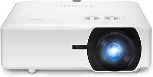 Resim ViewSonic LS740HD 5000 Lümen 1080p Lazer Projektör, 1.3x Optik Zoom, H/V Keystone, 4 Köşe Ayarı ve Oditoryum, Konferans Salonu ve Eğitim için 360 Derece Projeksiyon 