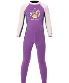 Resim Suntek 2.5mm Çocuklar Junior Dalış Elbisesi Erkek Kız Kayık Mor 