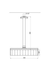 Resim Gpd Ads15 Ankastre Duş Seti Tavandan 250X250 Tsen1112 Diğer 