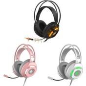 Resim Primepickings Ajazz Ax120 Usb Kablolu 3.5mm Stereo Oyun Kulaklığı, Gürültü Önleyici, Mikrofonlu, 50mm Sürücü, Pembe, Mükemmel Ses 