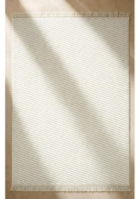 Resim Dizayn 1063 Vizon Kaymaz Taban Koridor Halısı Kesme Yolluk Mutfak Halısı Modern Salon Halısı Beyaz 