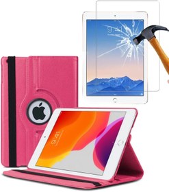 Resim piblue Ipad 5 Nesil - 9.7 2017 Kılıf A1822 A1823 360° Dönerli Tablet Kılıfı + Ekran Koruyucu 