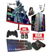 Resim Dmc N36X ( PUBG,GTA 5) Ryzen 5 5500 16GB 1TB HDD,256GB SSD,RX550 4GB,23.8"Masaüstü Oyuncu Bilgisayar 