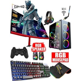 Resim Dmc N36X ( PUBG,GTA 5) Ryzen 5 5500 16GB 1TB HDD,256GB SSD,RX550 4GB,23.8"Masaüstü Oyuncu Bilgisayar 