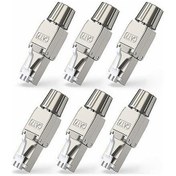 Resim Yuntech01 6 Adet Cat7 Rj45 Konektör: Araçsız, Basımsız, Gigabit/multigigabit Ağ Kablosu Bağlantı Ucu 