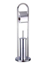 Resim Maxiflow Maxıflow Ayaklı Wc Fırçalık Set Metalik 