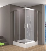 Resim Duşakabincim Dikdörtgen-kare Duşakabin Tekne-takım 75x140cm. 