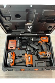 Resim AEG Jp1812-202c 18V Brushed Twin Pack İkili Set 