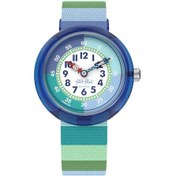 Resim Flik Flak Fbnp226 Stripy Green Çocuk Kol Saati 