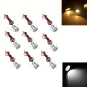 Resim 4/9 Adet AIBOO 12V Mini Spot Işıklar - Sıcak Beyaz & Soğuk Beyaz LED, 46.99cm Kablo, Gömme Montajlı Fırçalanmış Metal Kaplama Dolaplar, Vitrinler, Sergi Kutuları, Vitrin Aydınlatması, Metalik Bitiş, Kompakt Tasarım, Dayanıklı Metal Gövde, Kolay Anahtar Kontrolü 