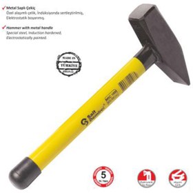 Resim evimdeyokyok S.D. Metal Saplı Çekiç 2000 gr 