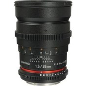 Resim 35Mm T1.5 Vdslr Sony E Uyumlu Cine Lens 