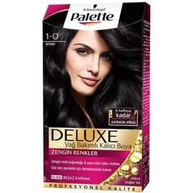 Resim Palette Delux Siyah Saç Boyası 1-0 Siyah 