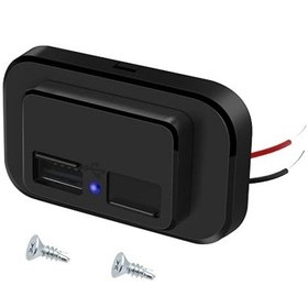 Resim Çift Usb Araç Şarj Çıkışı, 12v/24v Usb Kontrol Paneli 