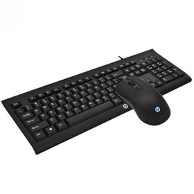 Resim HP KM100 Kablolu Klavye Mouse Set Kurulumu Kolay Tak Çalıştır Modern Tasarım Türkçe Q Klavye HP