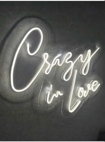 Resim dekoraven Crazy In Love Neon Tabela Duvar Dekoru, crazyin 
