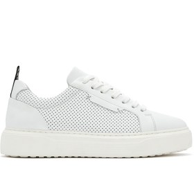 Resim Derimod Erkek Beyaz Bağcıklı Deri Sneaker 25SFD640414 