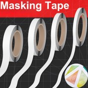 Resim 9m Esnek Maskeleme Bandı - Yapışkanlıksız, Kalıntısız Kavisli ve Yüzey Boyama Bandı, Model Yapımı, Otomotiv Detaylandırma, Hassas Kenarlar & Karmaşık Yüzeyler İçin - Beyaz, Model Yapım Gereçleri, Yapışkanızsız Uygulama, Temiz Kenarlar, Dayanıklı Yapıştırıcı, DIY El Sanatları 