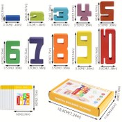 Resim 10 adet Dijital Yapı Blokları Bulmaca - Anaokulu Öncokulcu Eğitimi Matematik Öğretim Yardımcıları Seti 