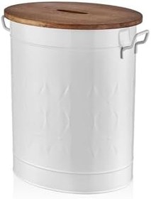 Resim The Mia Prizma Çamaşır Sepeti Beyaz 54x43x35 Cm Pzm0020 