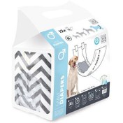 Resim M-Pets Diapers Erkek Köpek Külot XLarge 12 li Paket 