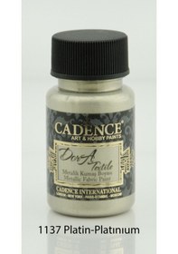 Resim Dora Textile Metalik Kumaş Boyası 50 Ml. 1137 Platin Karışık, Çok Renkli 