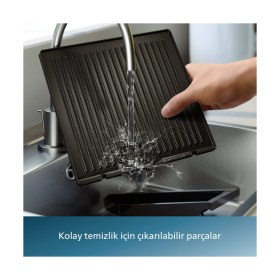 Resim Philips Phılıps 5000 Serisi Izgara ve Tost Makinesi Inox 