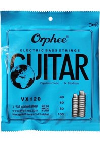 Resim Orphee Vx120 Bas Gitar Teli Seti Orta Seviye - Nikel Kaplama 